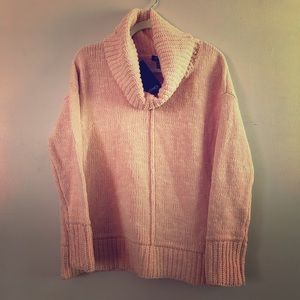 Jones NY Pink Cowl neck sweater